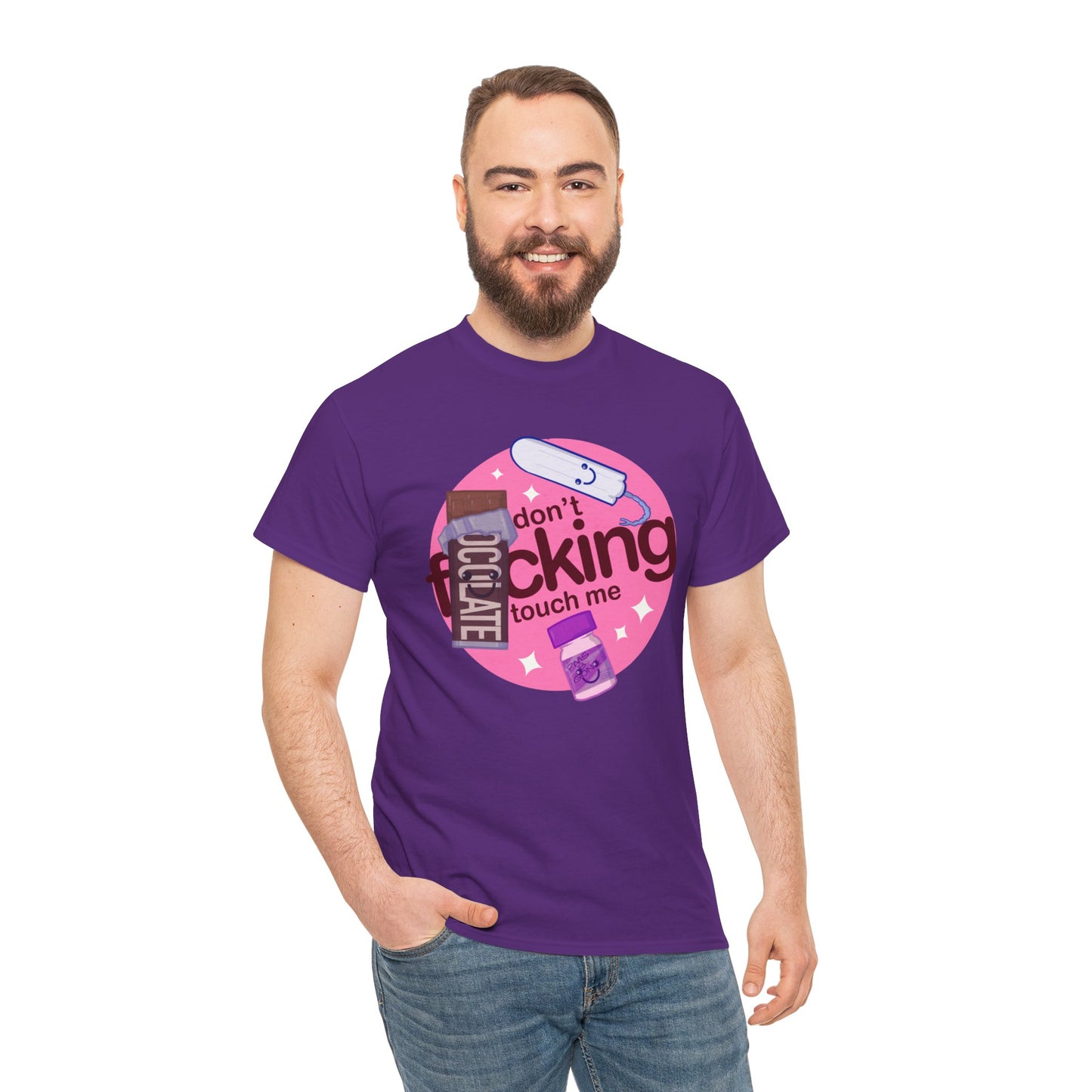 Don't Touch Me Unisex Heavy Cotton Tee