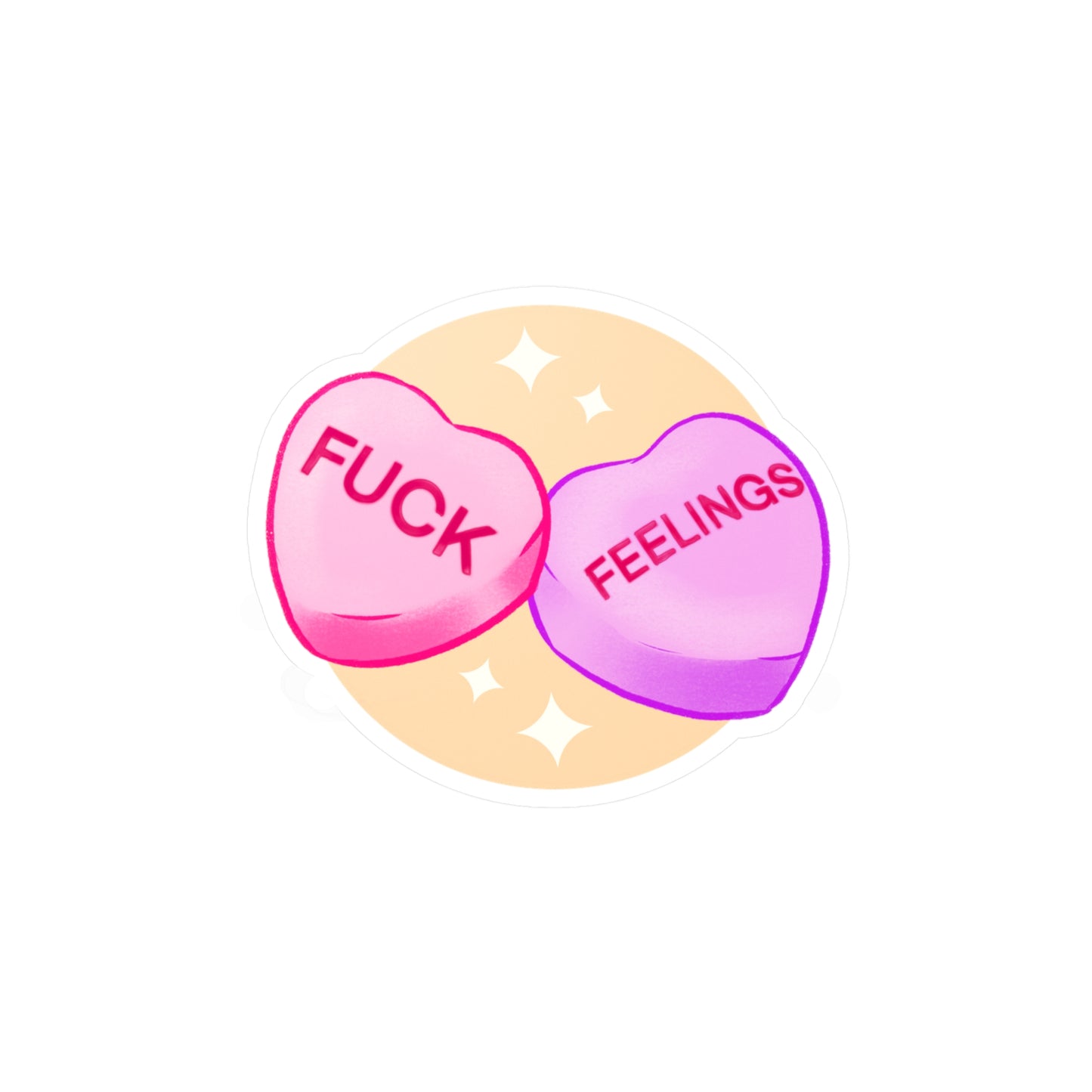 Fuck Feelings Kiss-Cut Vinyl Decal