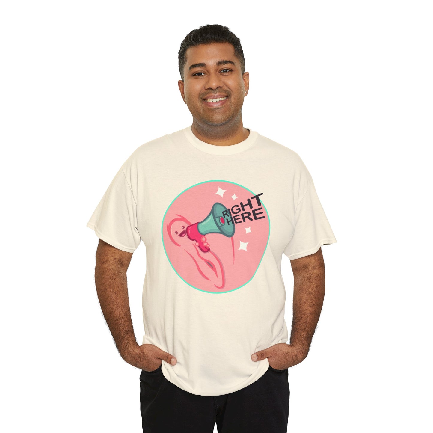Right Here Unisex Heavy Cotton Tee