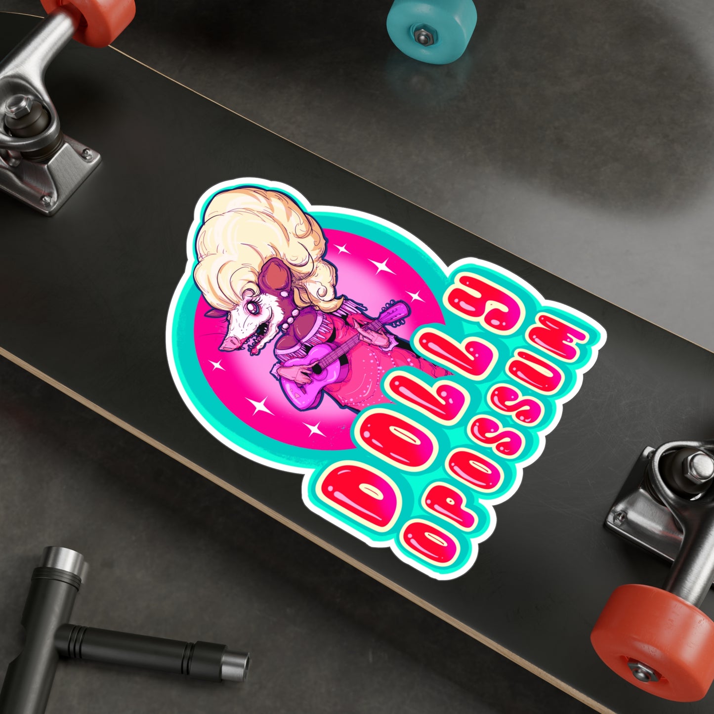 Dolly Opossum Kiss-Cut Vinyl Decal
