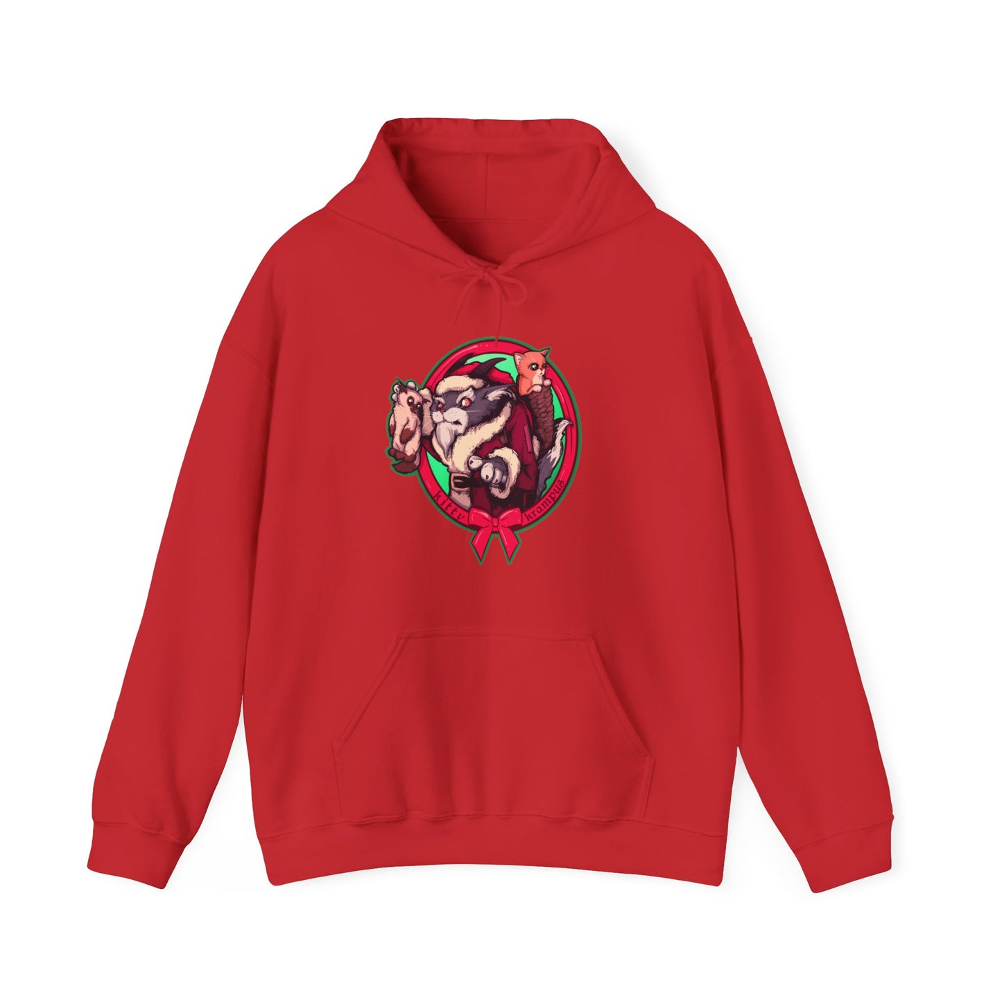 Kitty Krampus Unisex Heavy Blend Hooded Sweatshirt