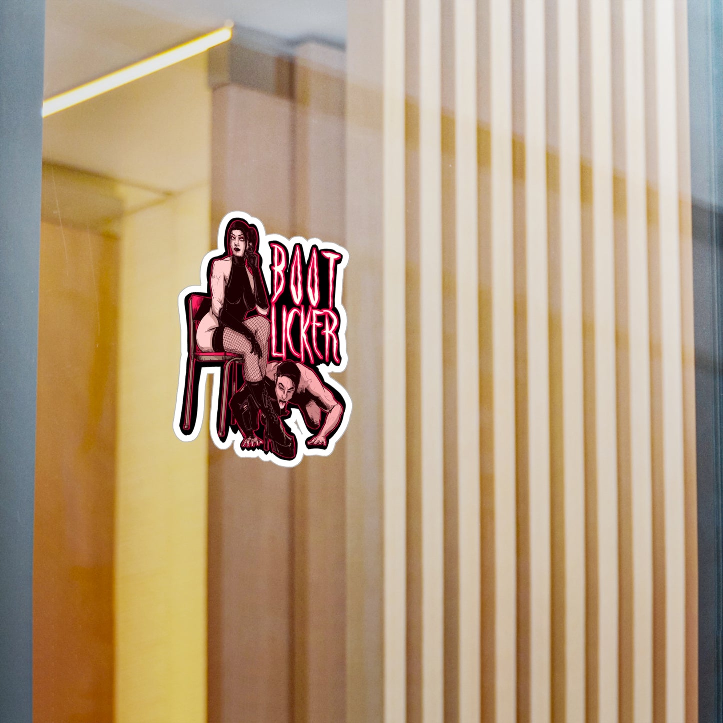 Boot Licker Kiss-Cut Vinyl Decal