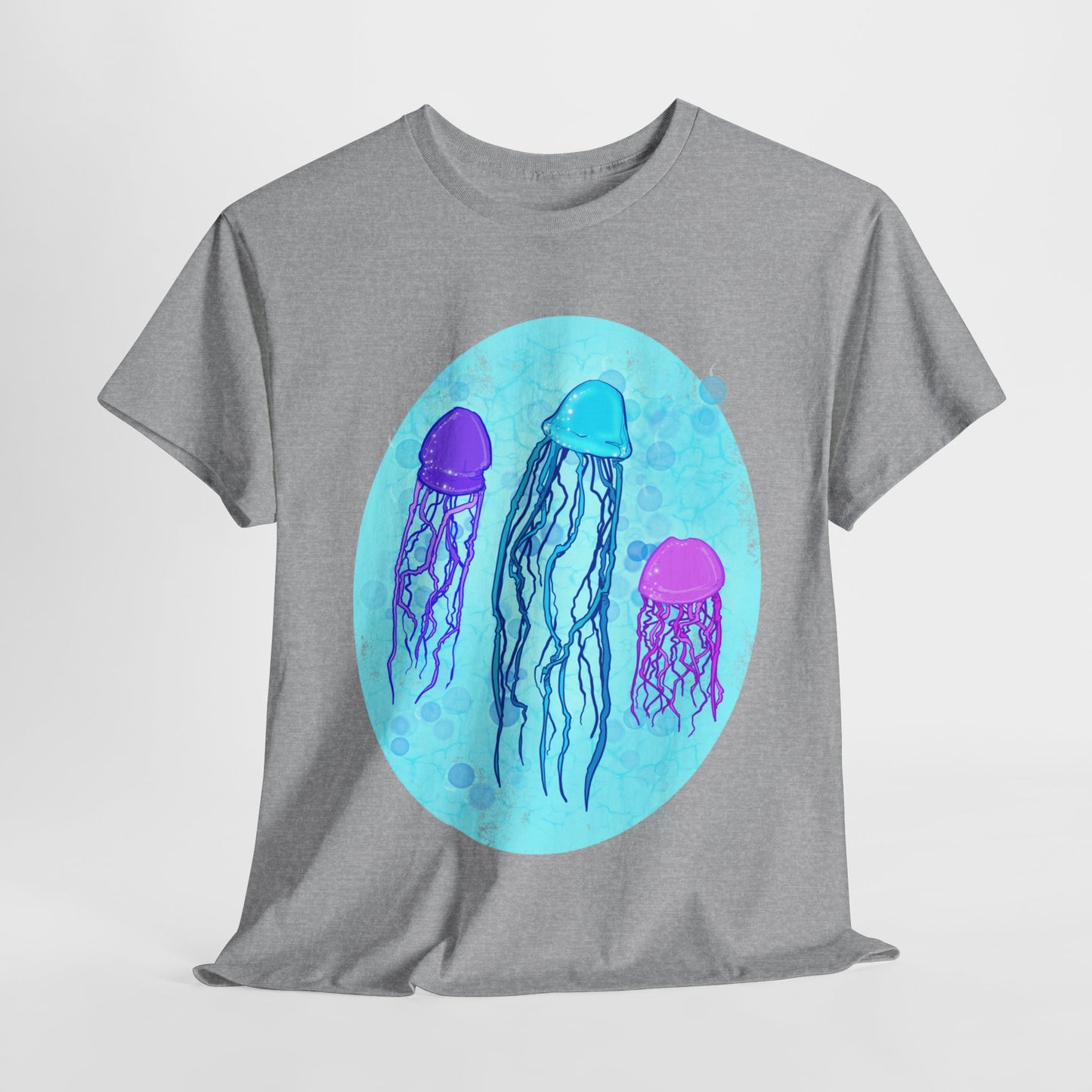 Jellyfish Varieties Unisex Heavy Cotton Tee