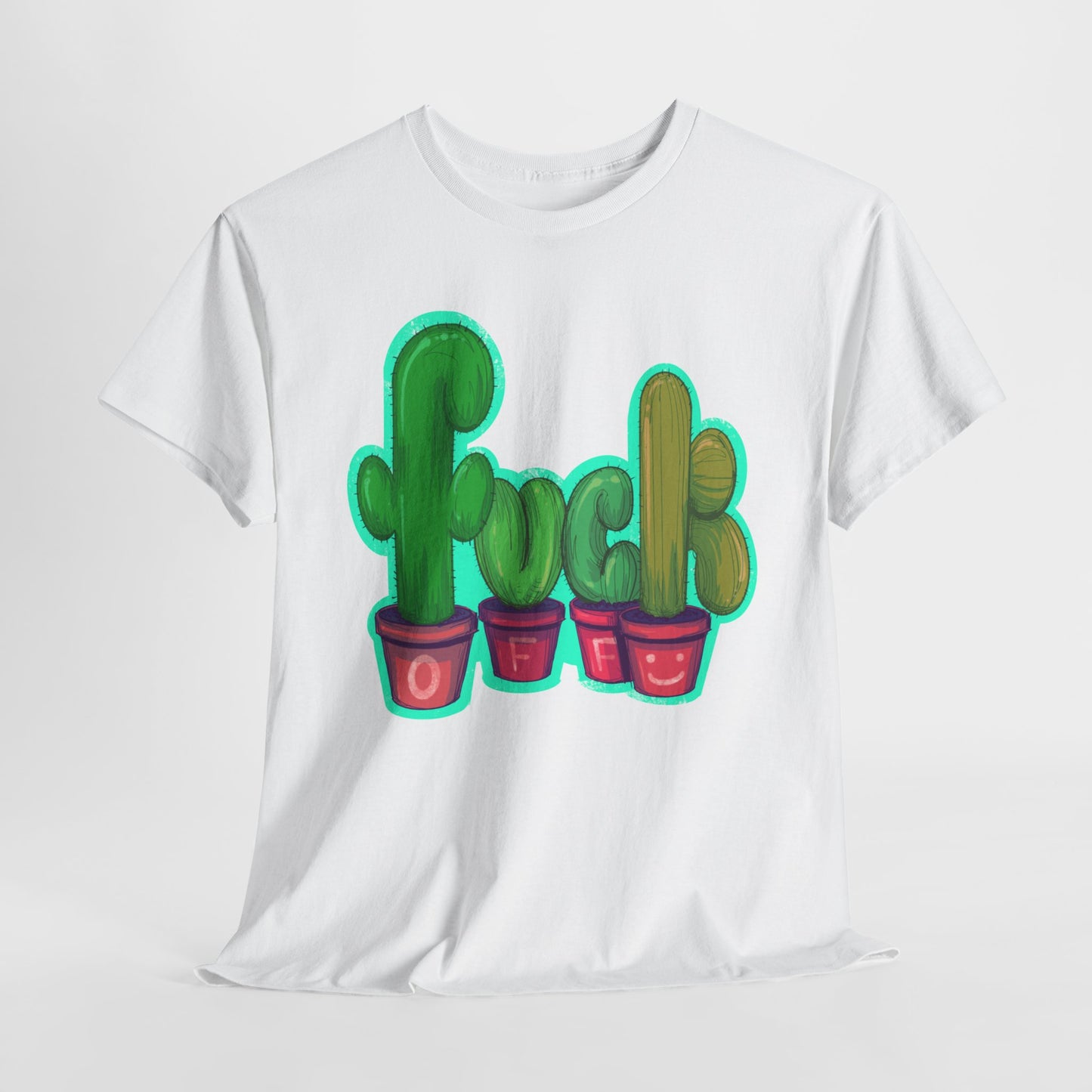 Rude Succulents Unisex Heavy Cotton Tee