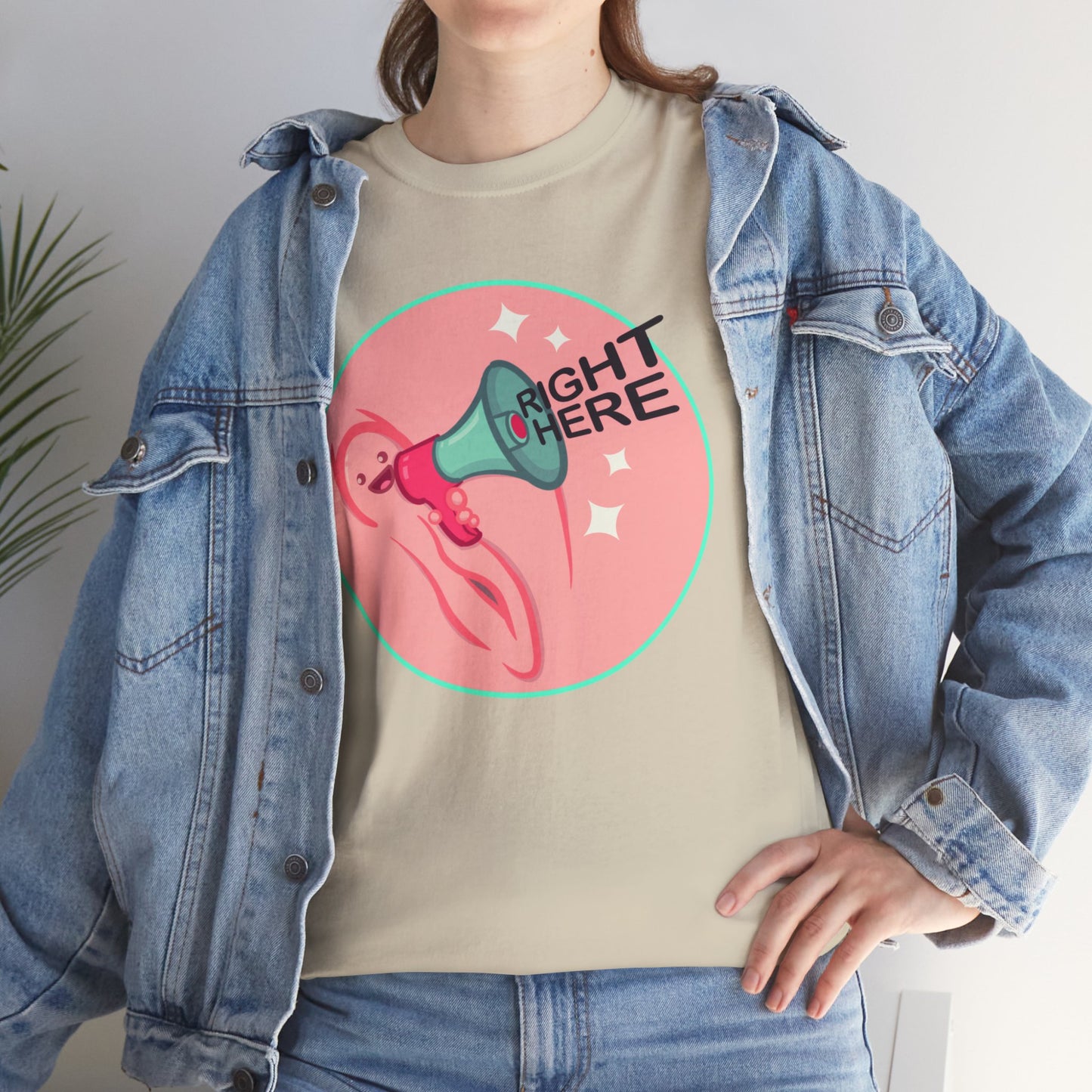 Right Here Unisex Heavy Cotton Tee