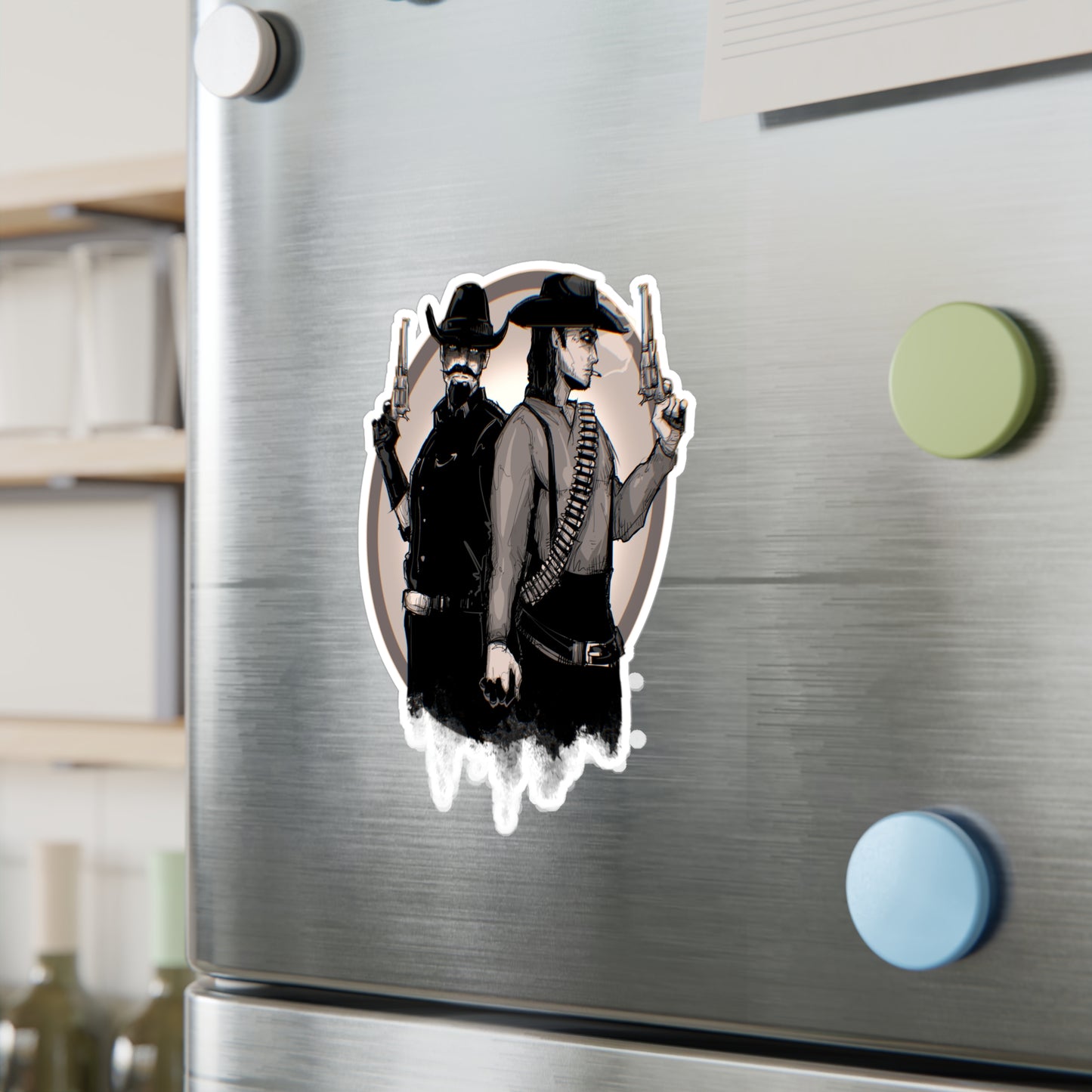 Bounty Hunter Lovers Kiss-Cut Vinyl Decal