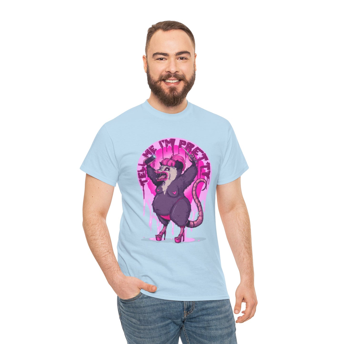 Pretty Opossum Unisex Heavy Cotton Tee
