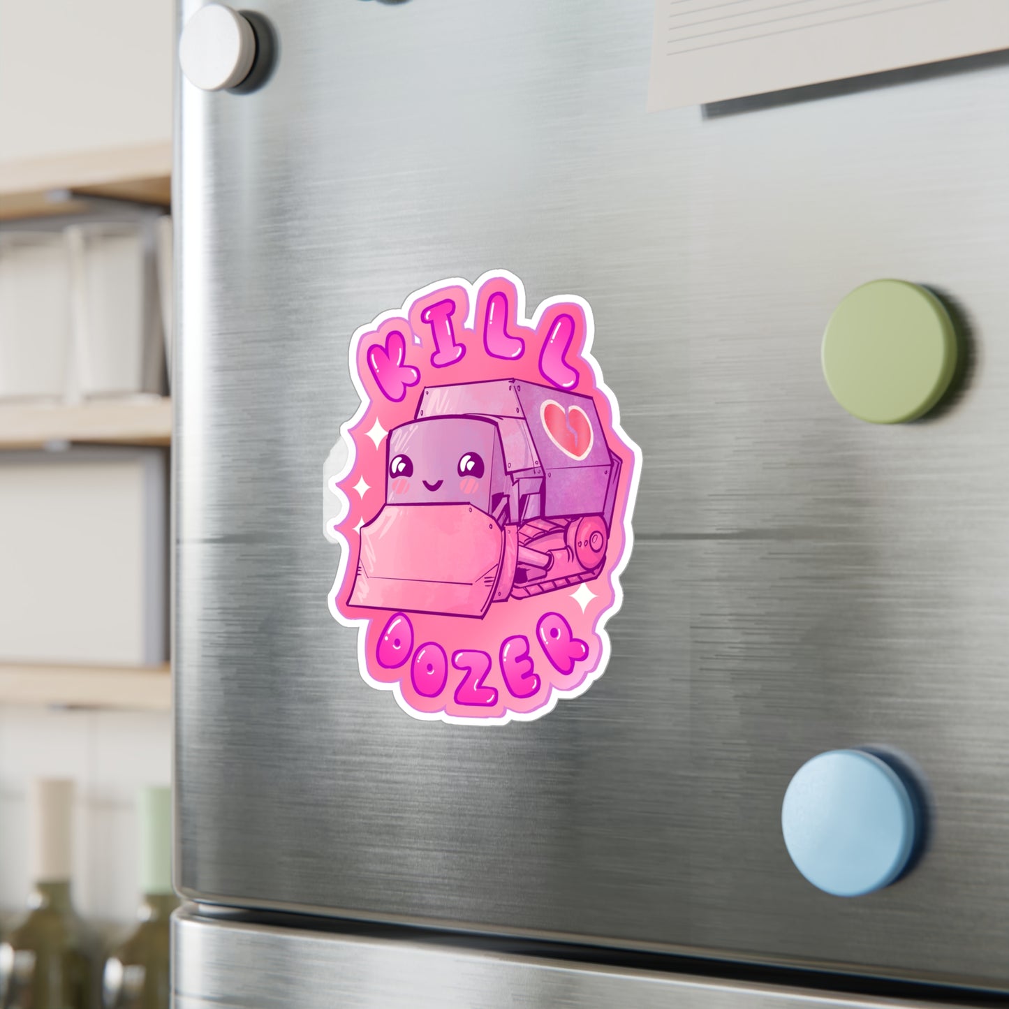 Kawaii Dozer Kiss-Cut Vinyl Decal