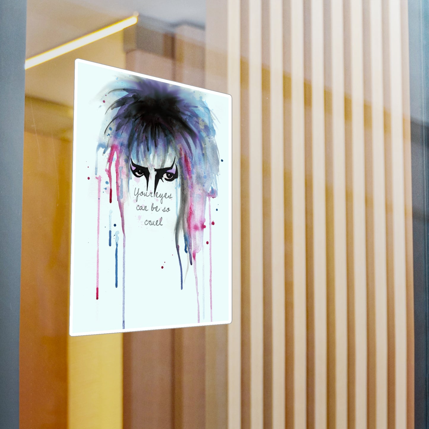 Your Eyes Can Be So Cruel Kiss-Cut Vinyl Decal