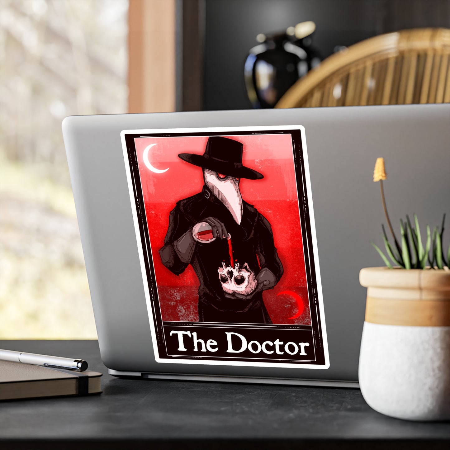 The Doctor Tarot Kiss-Cut Vinyl Decal