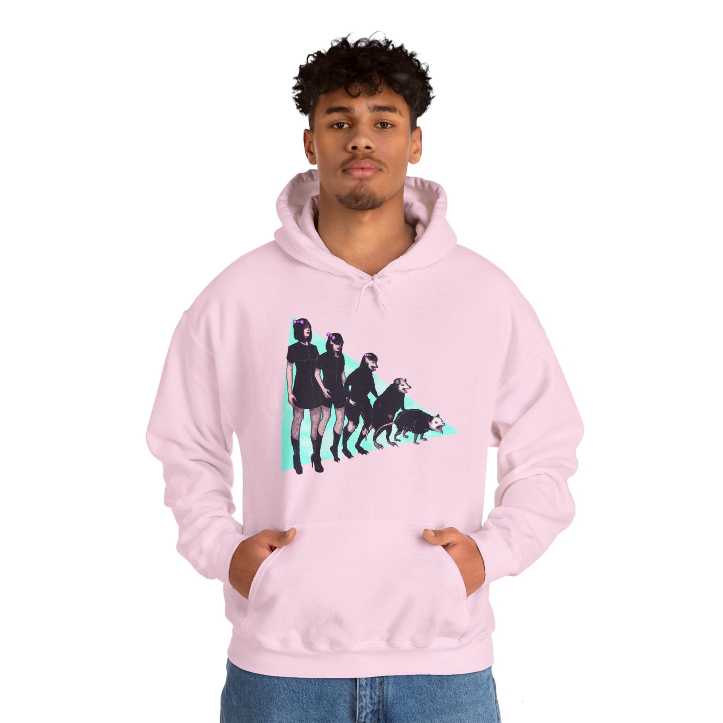 Opossum Girl Unisex Heavy Blend Hooded Sweatshirt