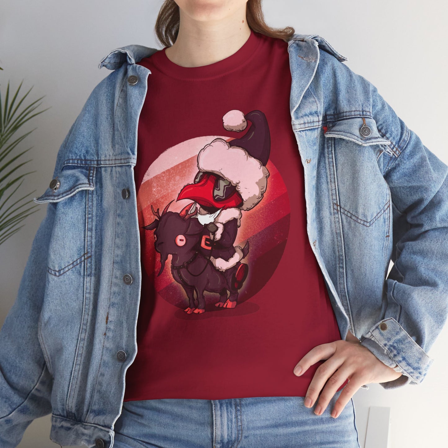 Plague Doctor Santa Unisex Heavy Cotton Tee