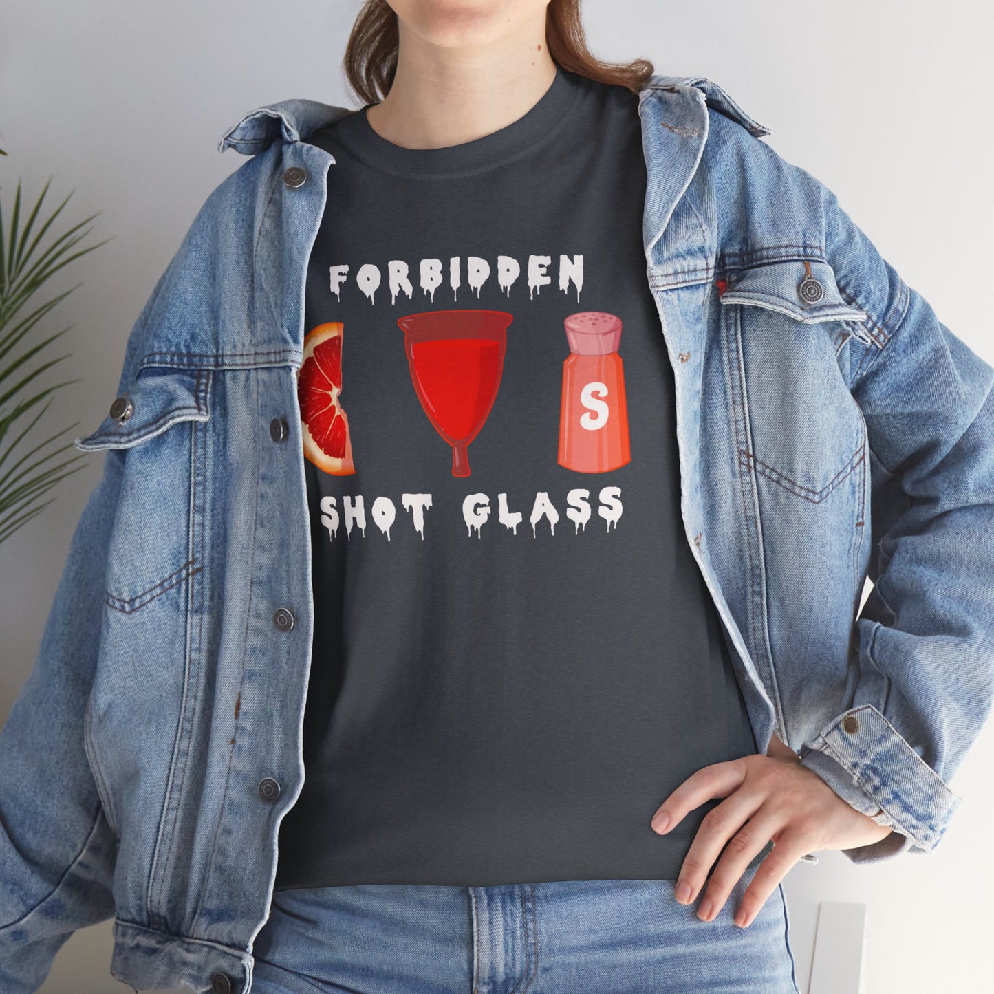 Forbidden Shot Glass Unisex Heavy Cotton Tee