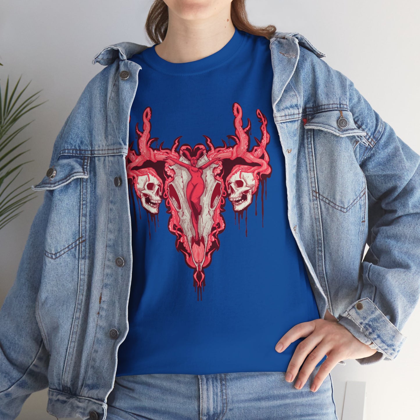 Uterus From Hell Unisex Heavy Cotton Tee