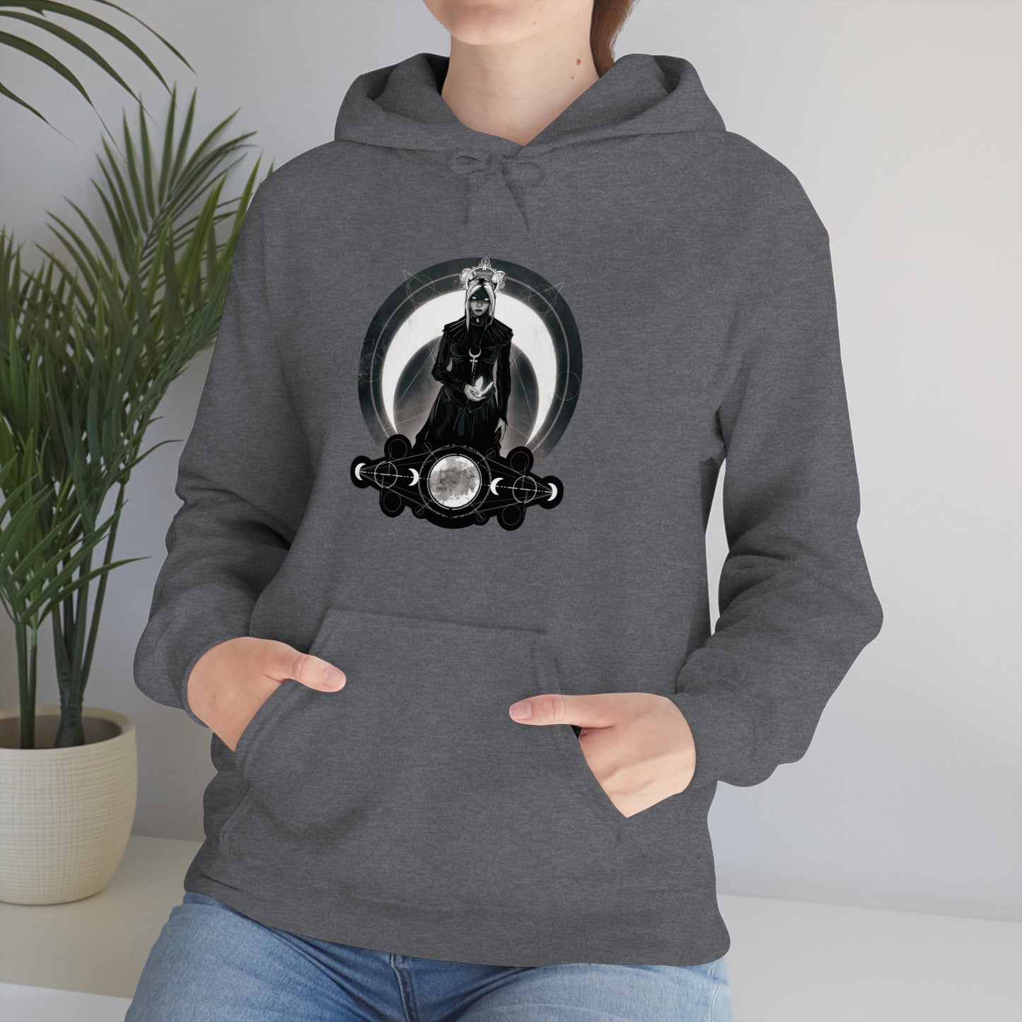 Moon Goddess Unisex Heavy Blend Hooded Sweatshirt