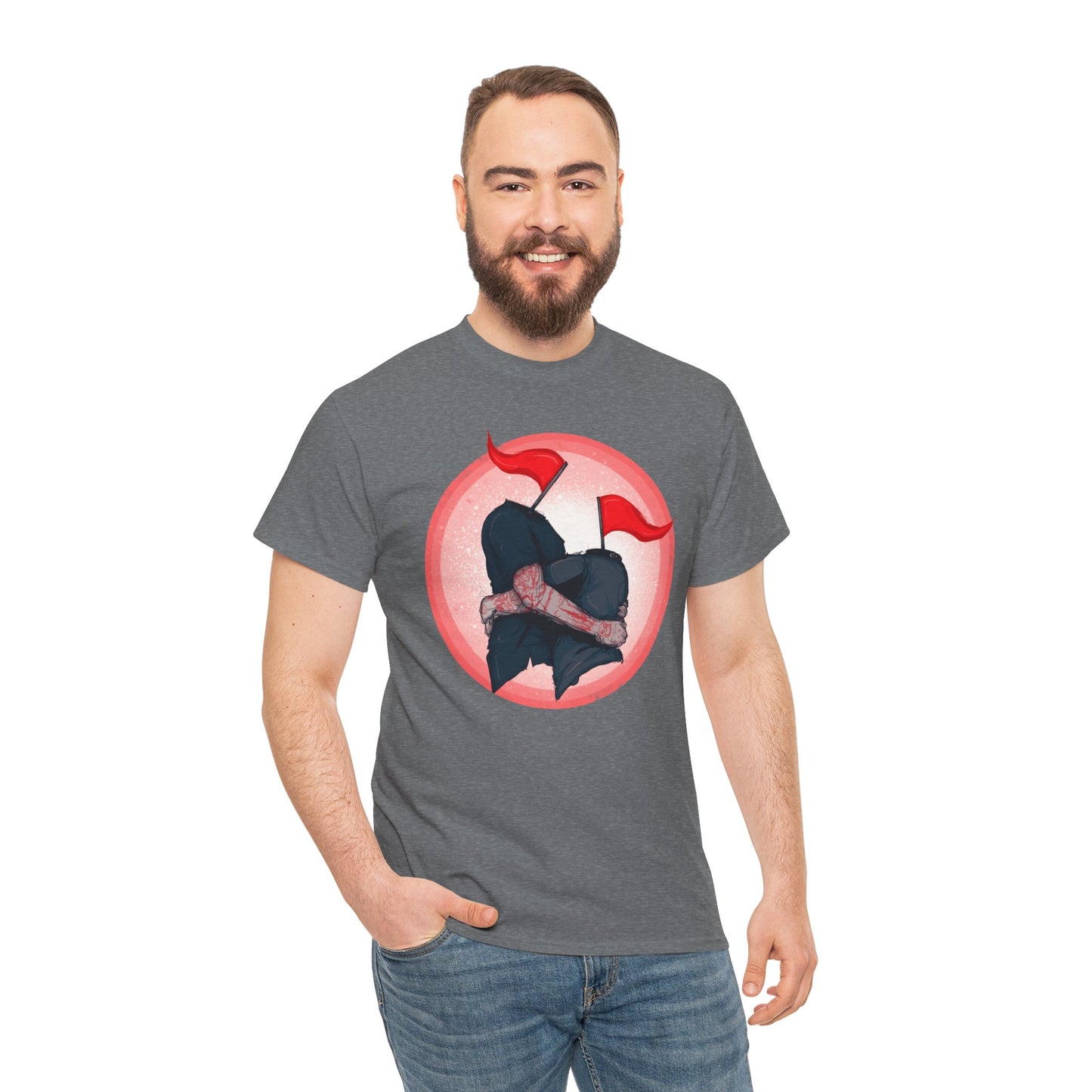 Red Flags Unisex Heavy Cotton Tee