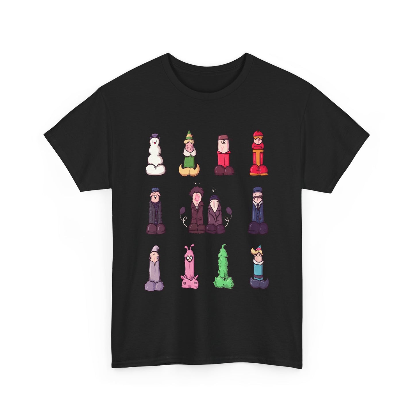 12 Dicks Of Christmas Unisex Heavy Cotton Tee