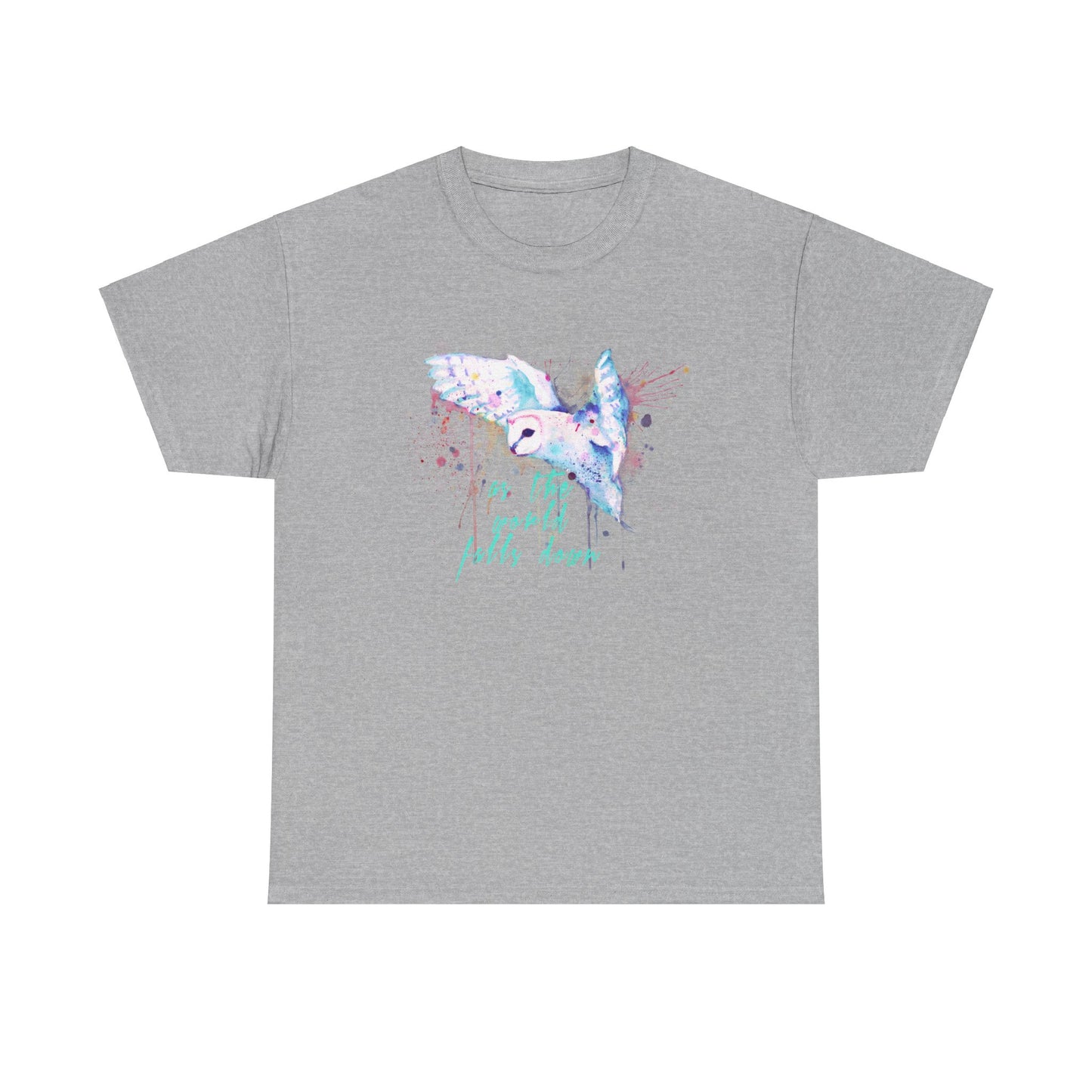 Rainbow Barn Owl (Goblin Variant) Unisex Heavy Cotton Tee