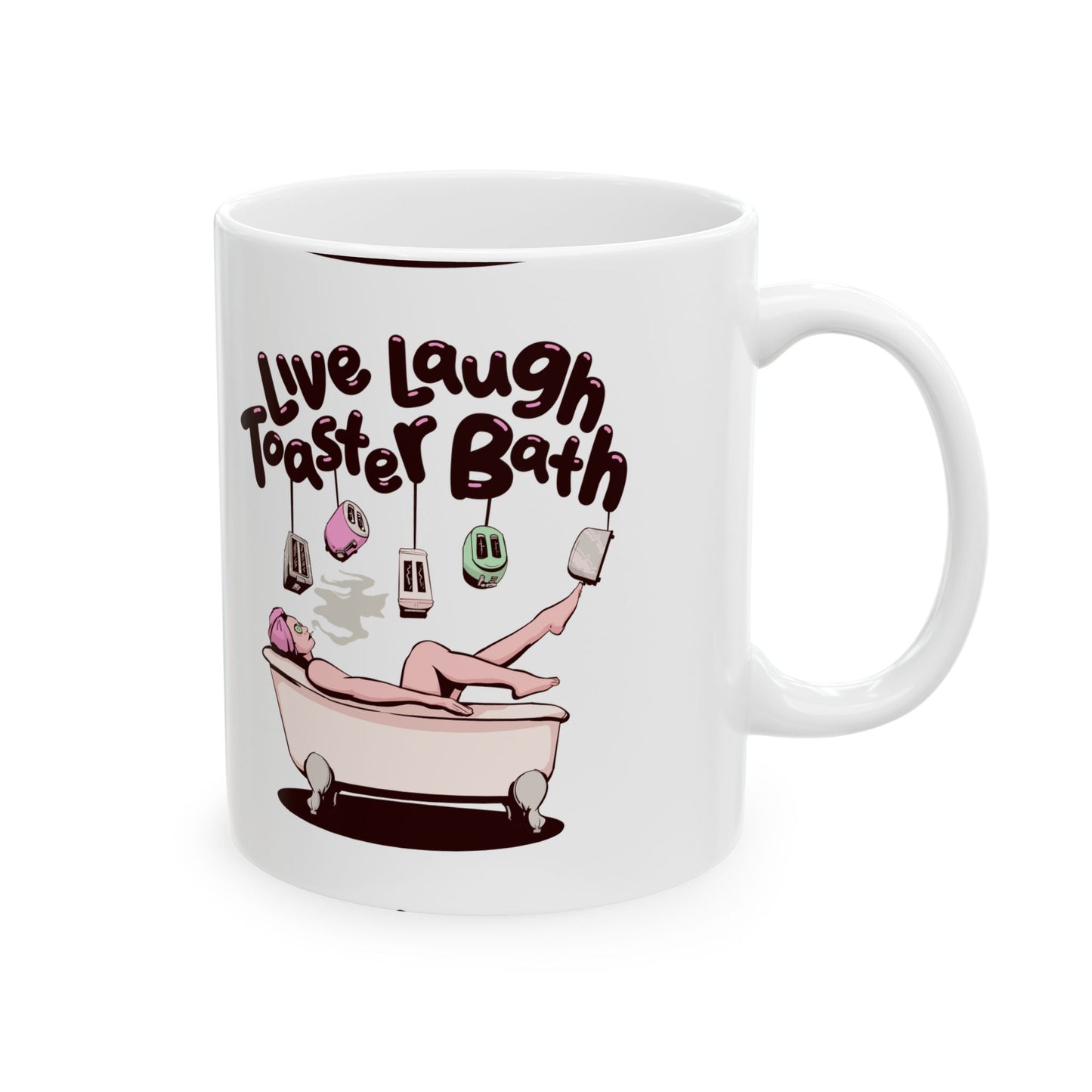 Toaster Bath Ceramic Mug 11oz