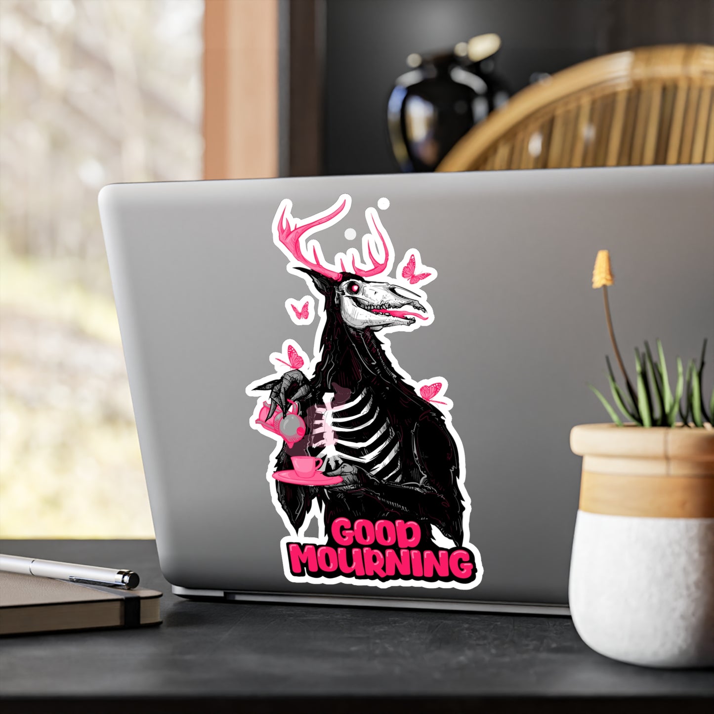 Good Mourning Kiss-Cut Vinyl Decal