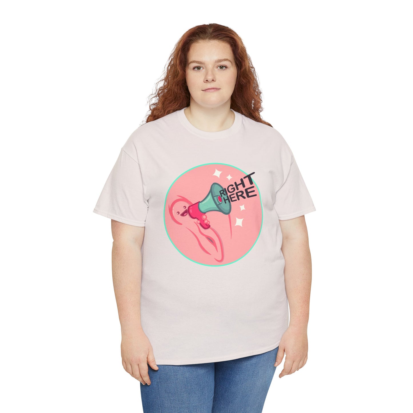 Right Here Unisex Heavy Cotton Tee
