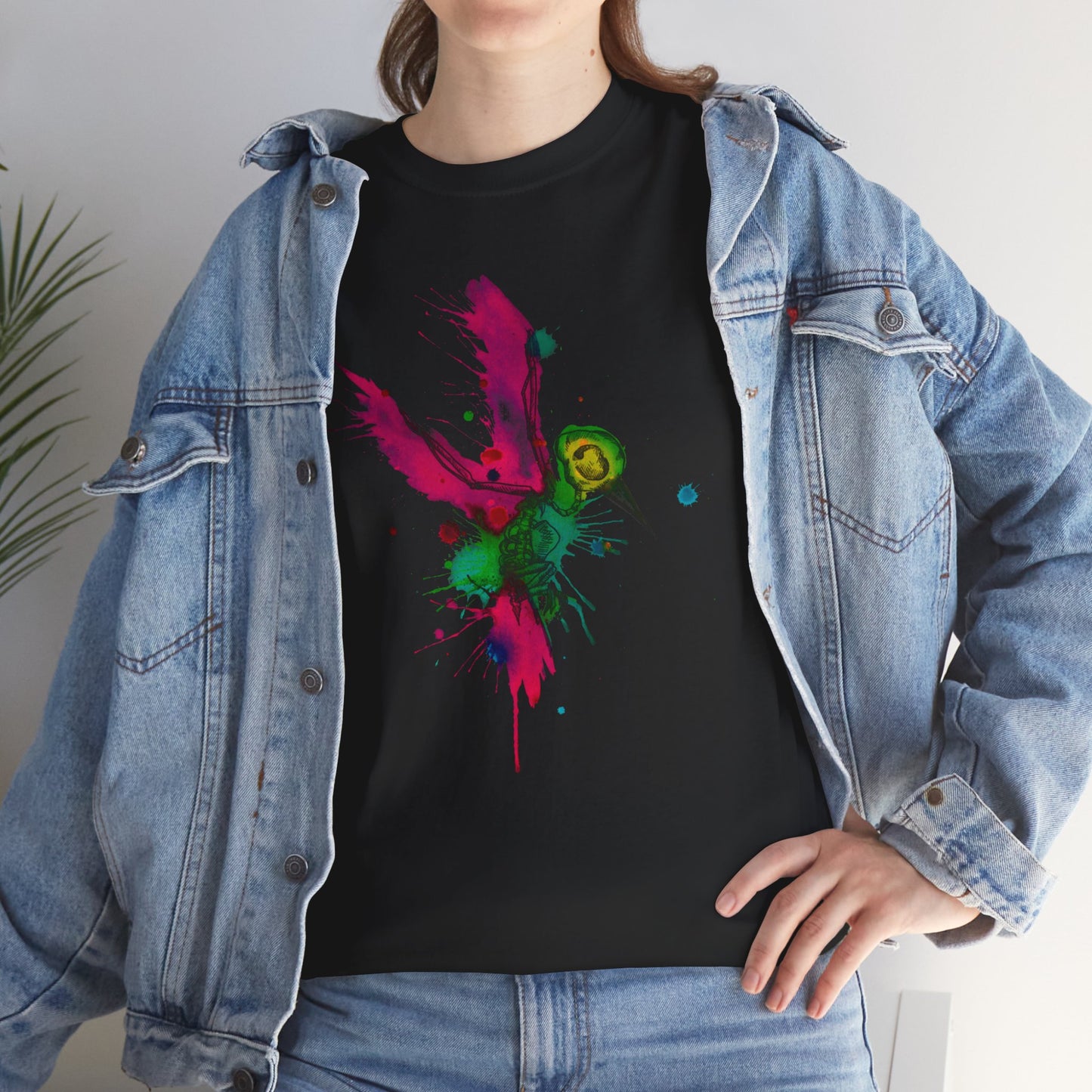 Watercolor Hummingbird Unisex Heavy Cotton Tee