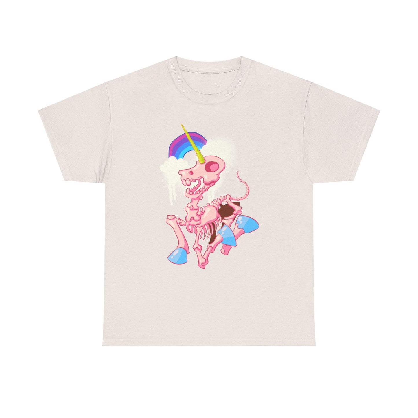 Unicorn Skeleton 2 Unisex Heavy Cotton Tee