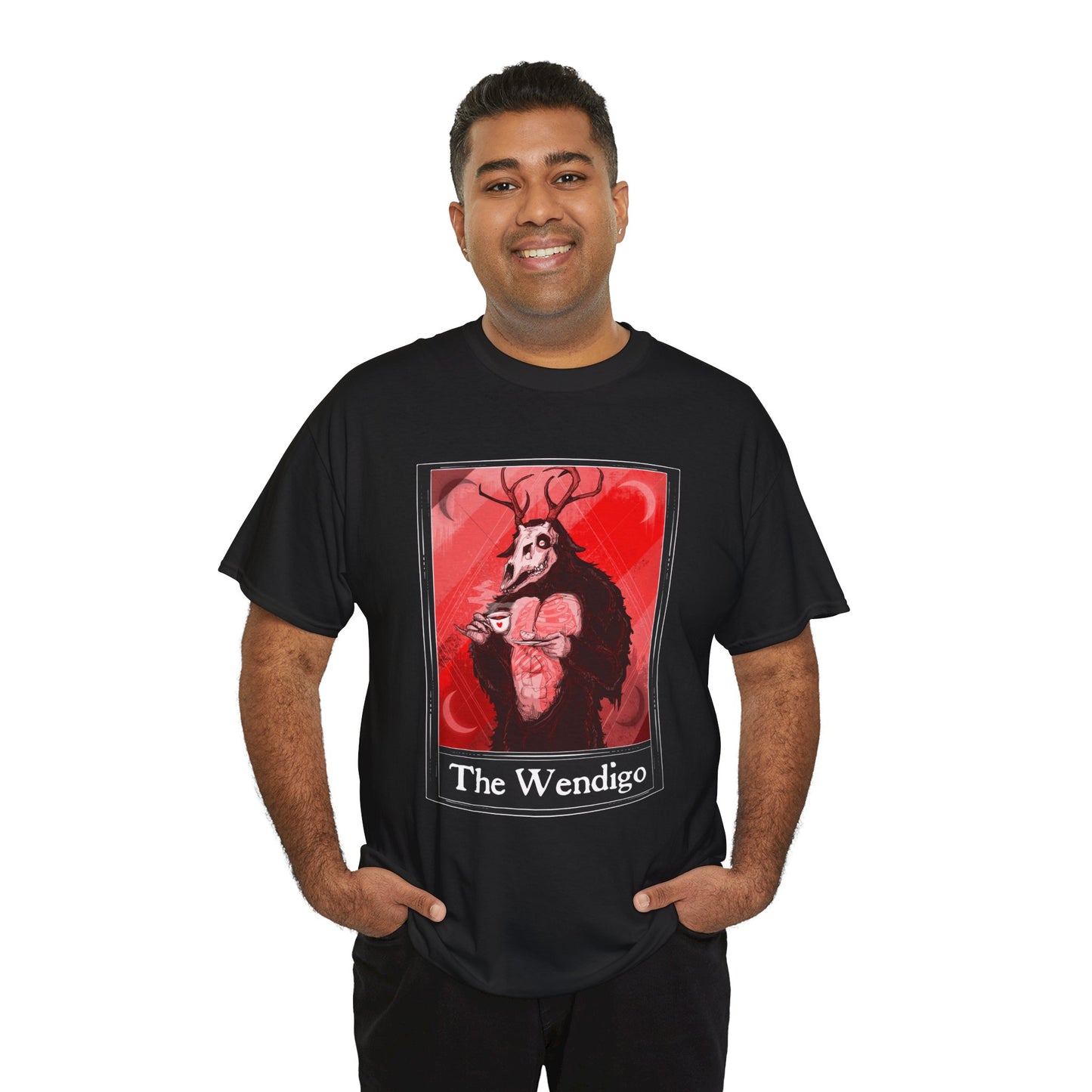 The Wendigo Tarot (Front & Back Print) Unisex Heavy Cotton Tee