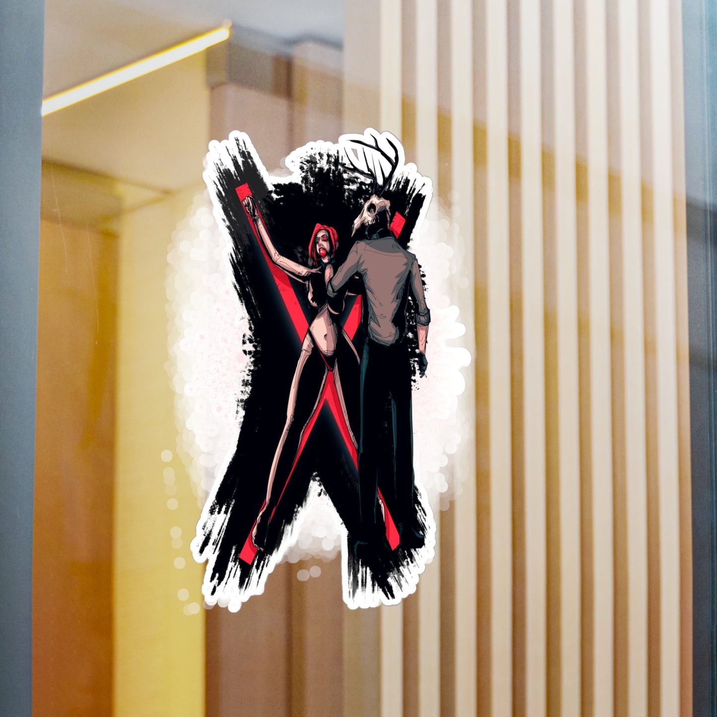 Deer Daddy Series 11: The Cross Kiss-Cut Vinyl Decal