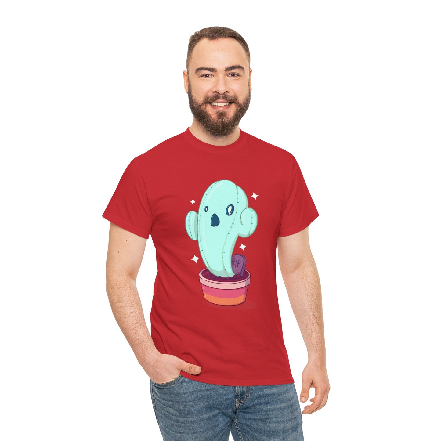 Spooky Succulent Unisex Heavy Cotton Tee