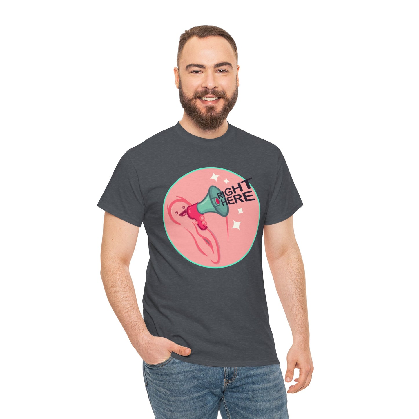 Right Here Unisex Heavy Cotton Tee