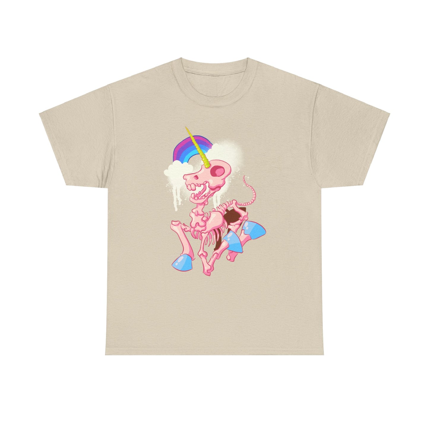 Unicorn Skeleton 2 Unisex Heavy Cotton Tee