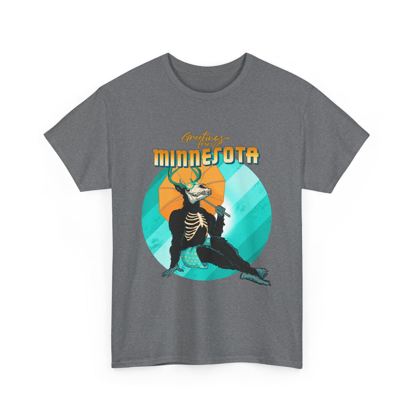 Cryptid Pinup: Minnesota Unisex Heavy Cotton Tee