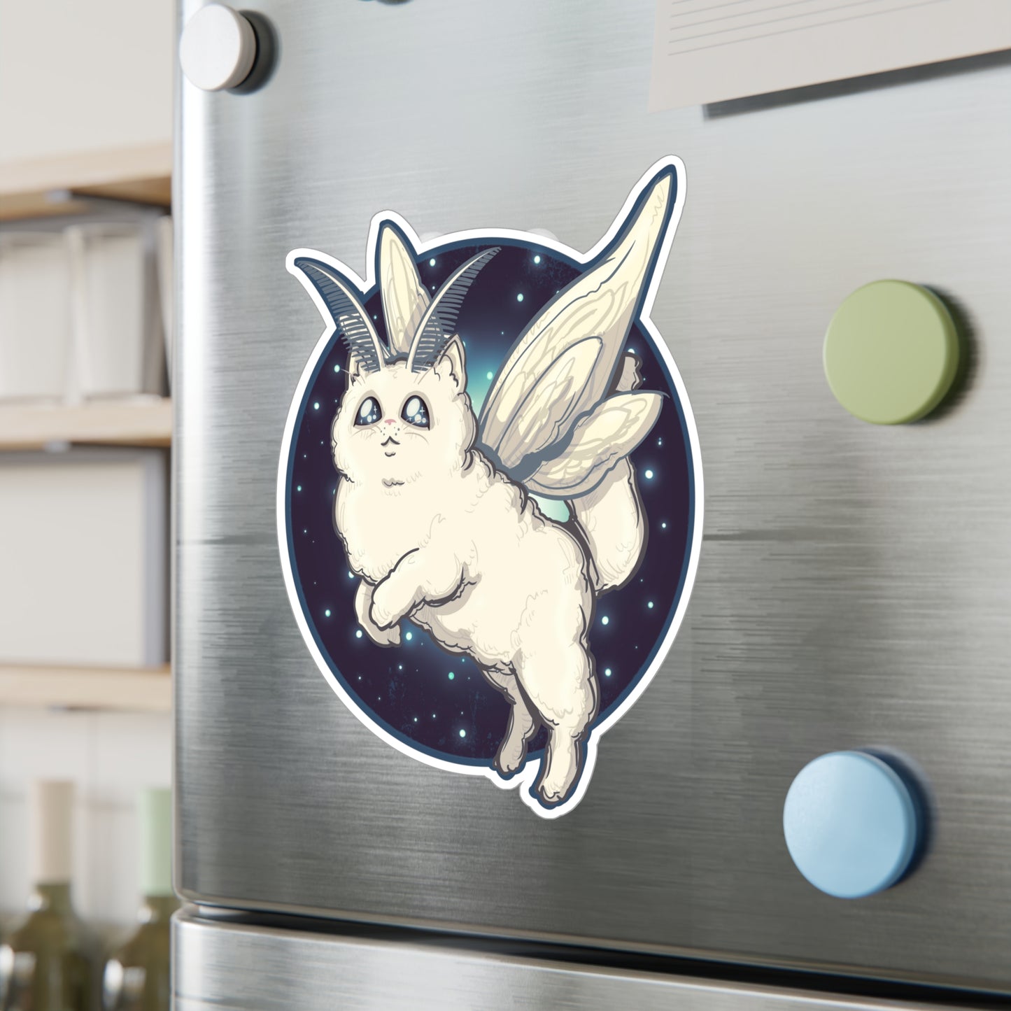 Kitty Moth Kiss-Cut Vinyl Decal