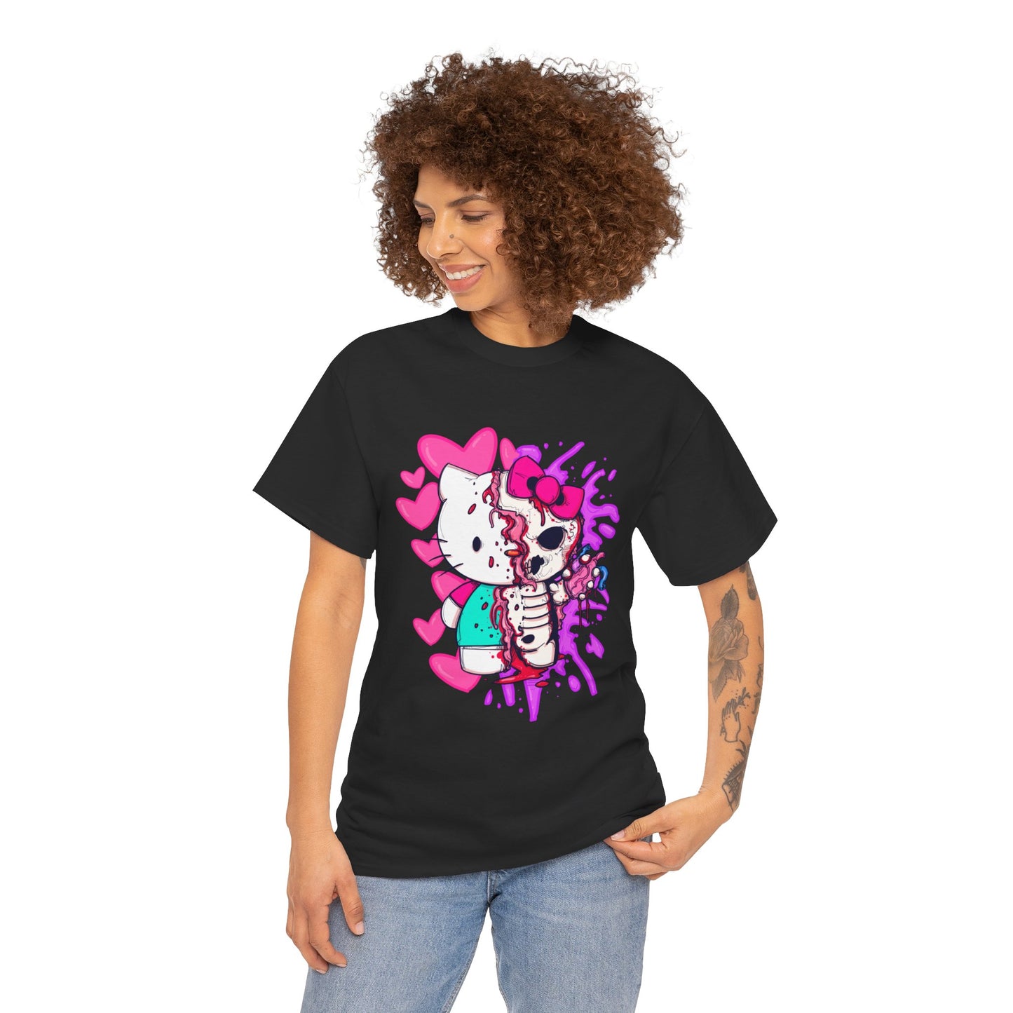 Zombie Kitty Unisex Heavy Cotton Patreon Tee
