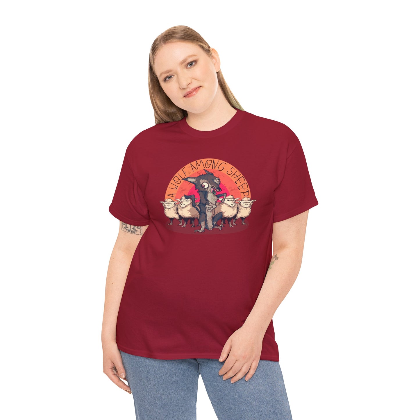 A Wolf Among Sheep Unisex Heavy Cotton Tee