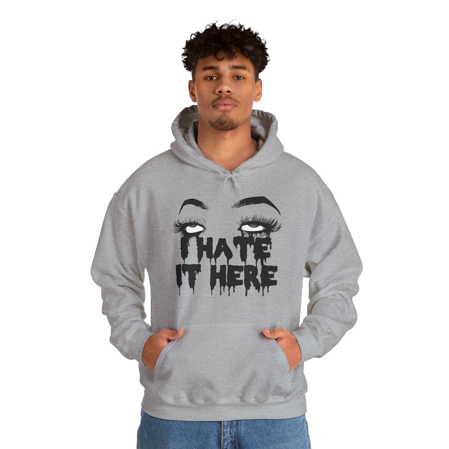 I Hate It Here Unisex Heavy Blend Hooded Sweatshirt