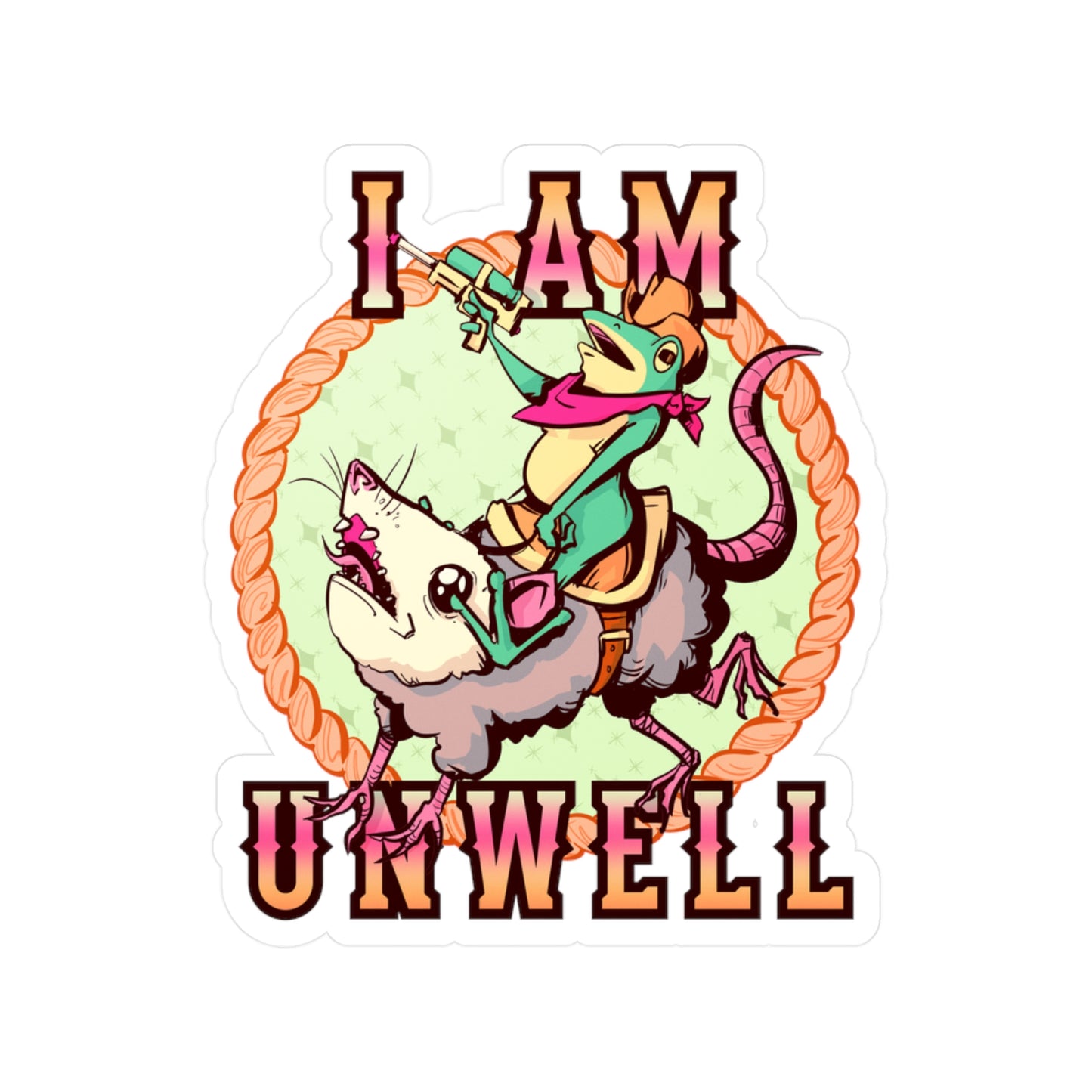 I Am Unwell Kiss-Cut Vinyl Decal