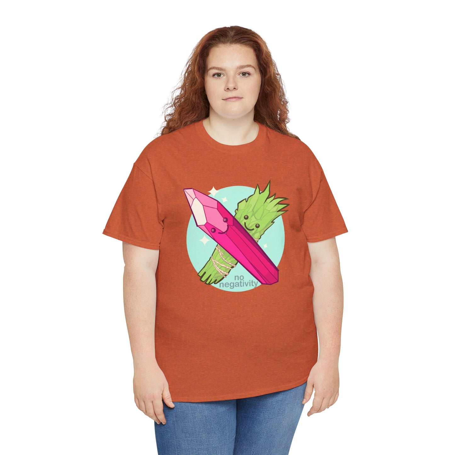 No Negativity Unisex Heavy Cotton Tee