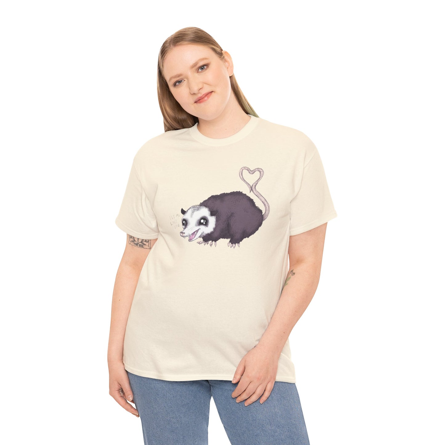Love Opossum Unisex Heavy Cotton Tee