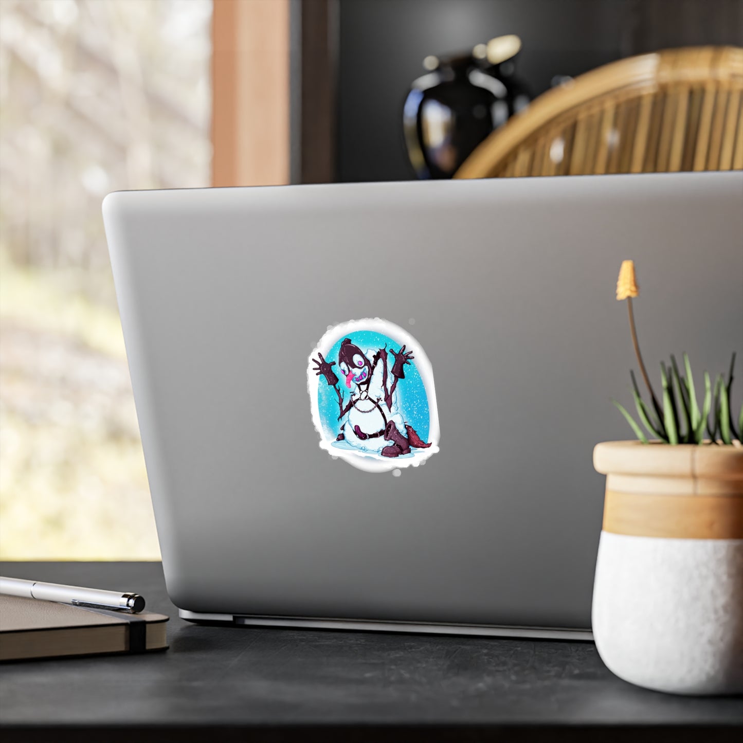 Kinky Snowman Kiss-Cut Vinyl Decal