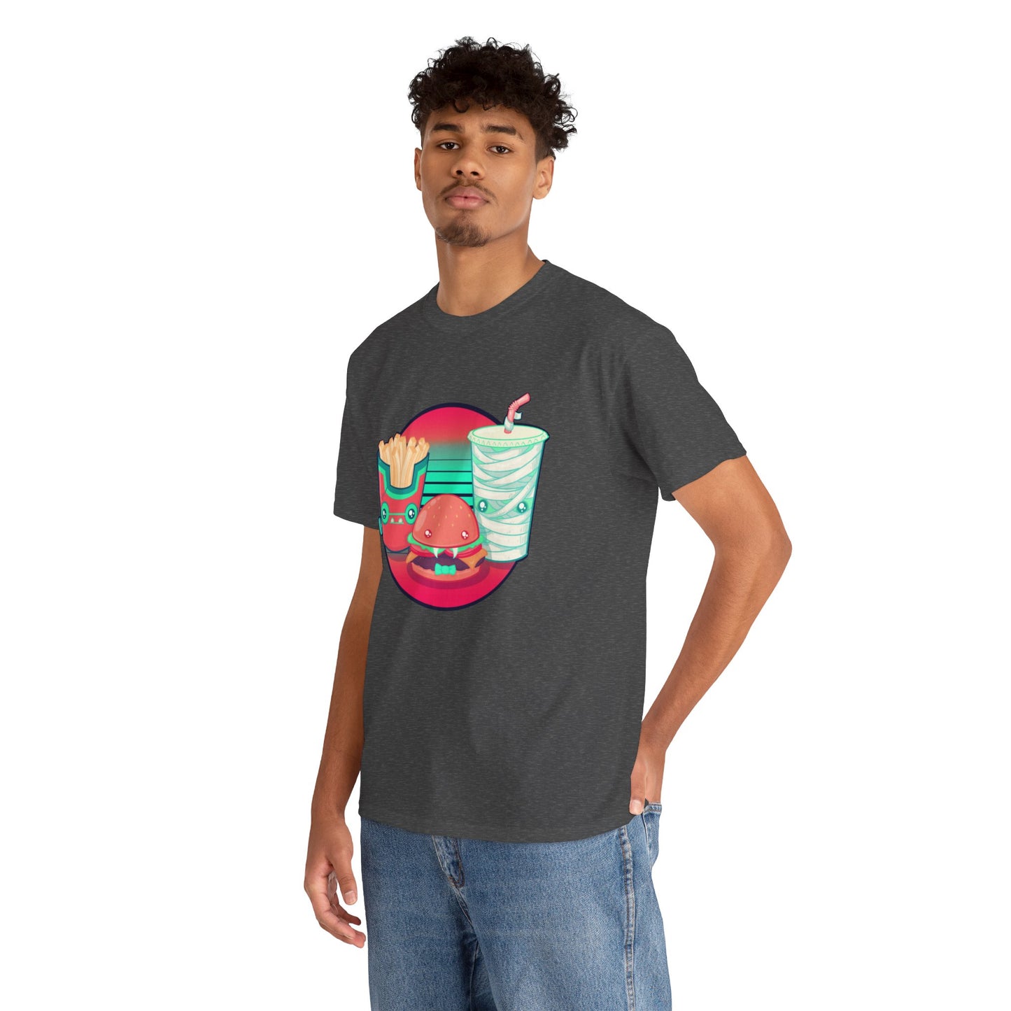 Spooky Fast Food Unisex Heavy Cotton Tee