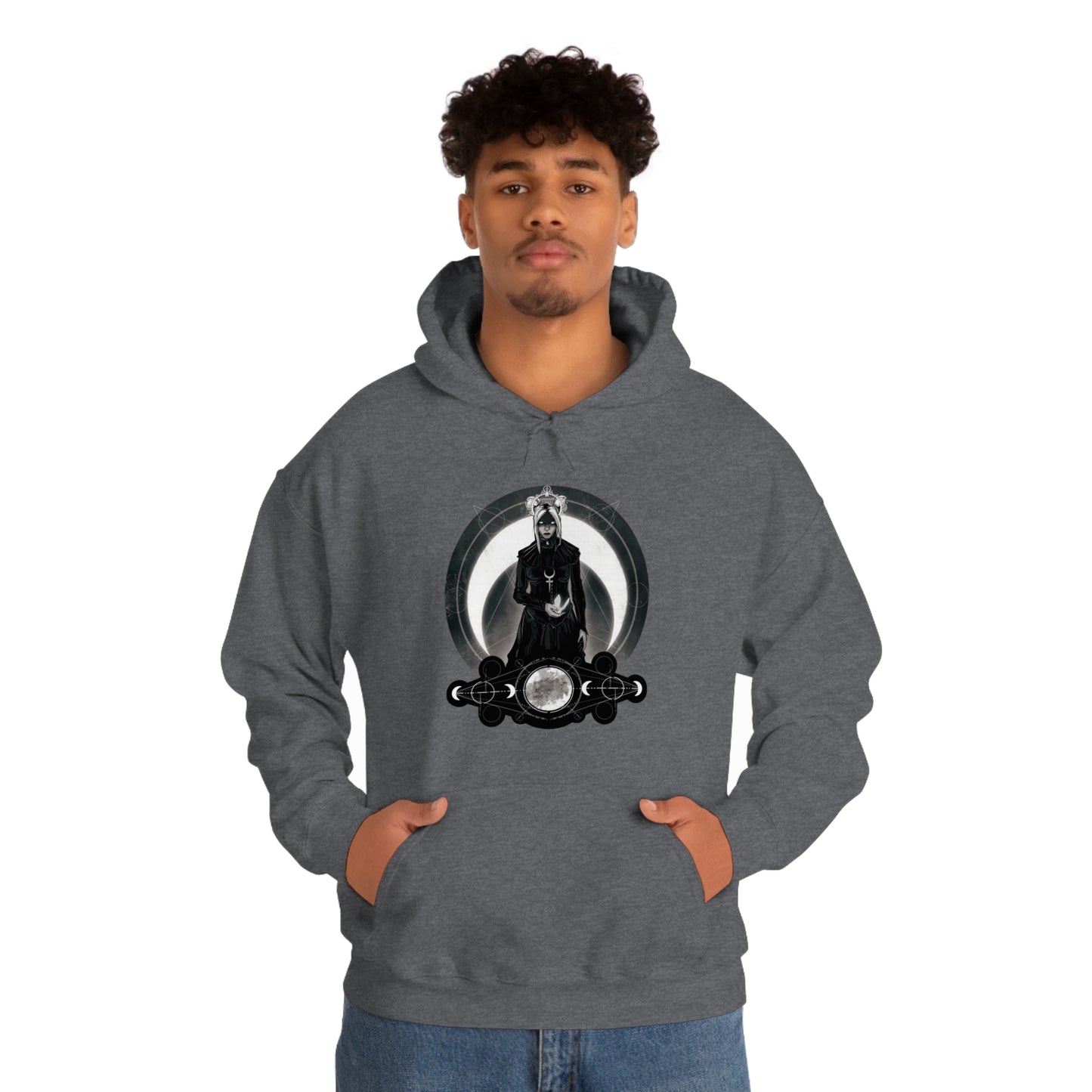 Moon Goddess Unisex Heavy Blend Hooded Sweatshirt