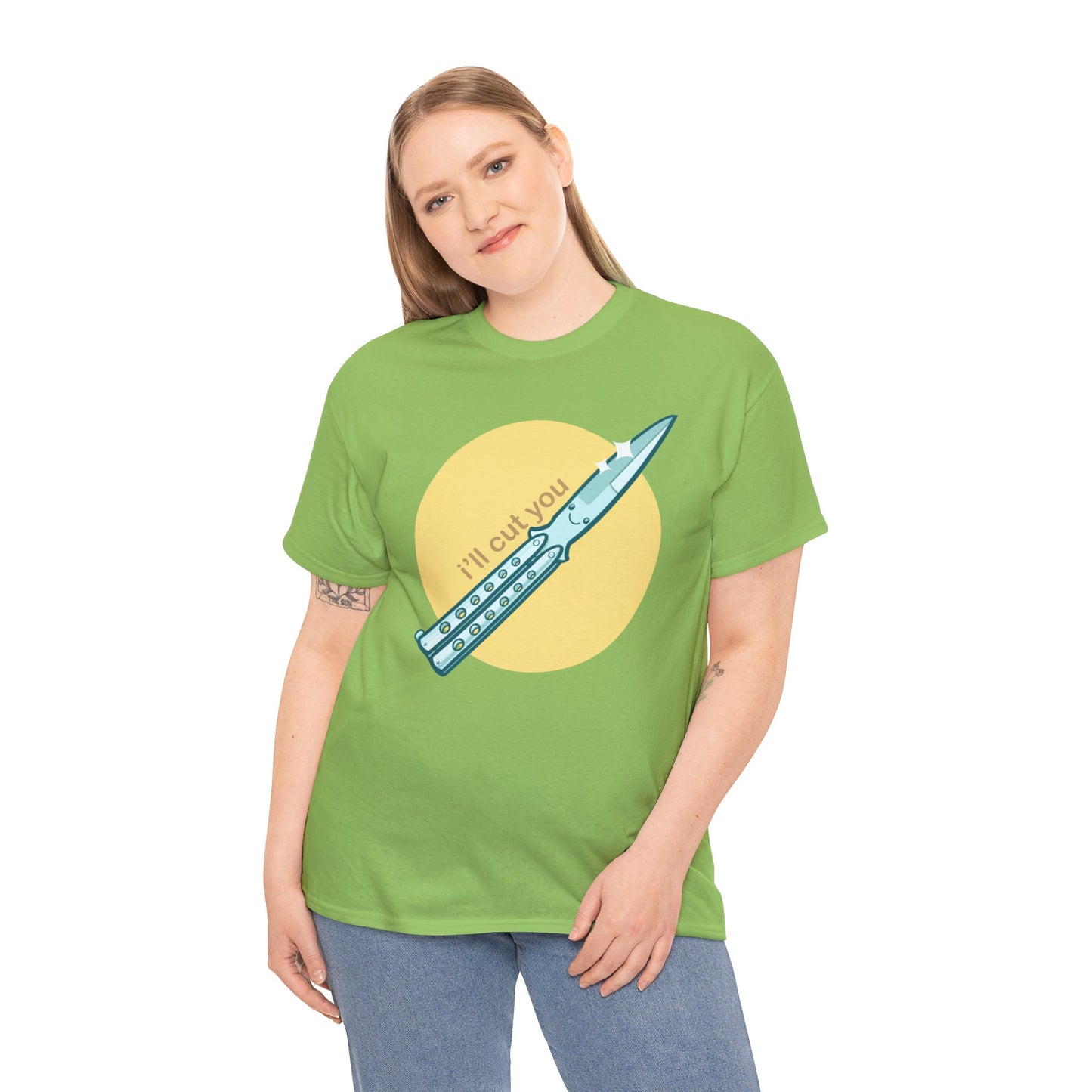 I'll Cut You Unisex Heavy Cotton Tee