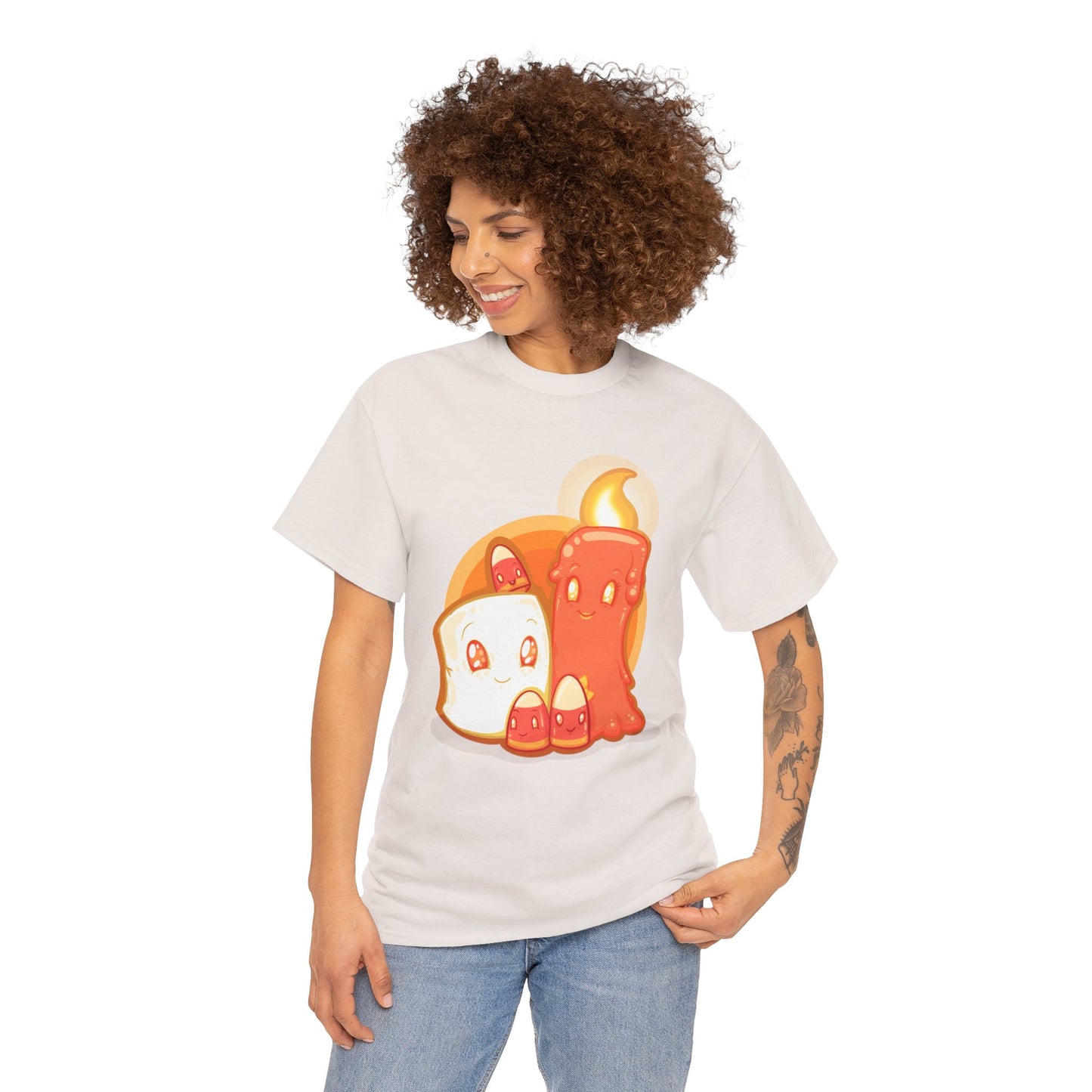 How Candy Corn Is Made Unisex Heavy Cotton Tee