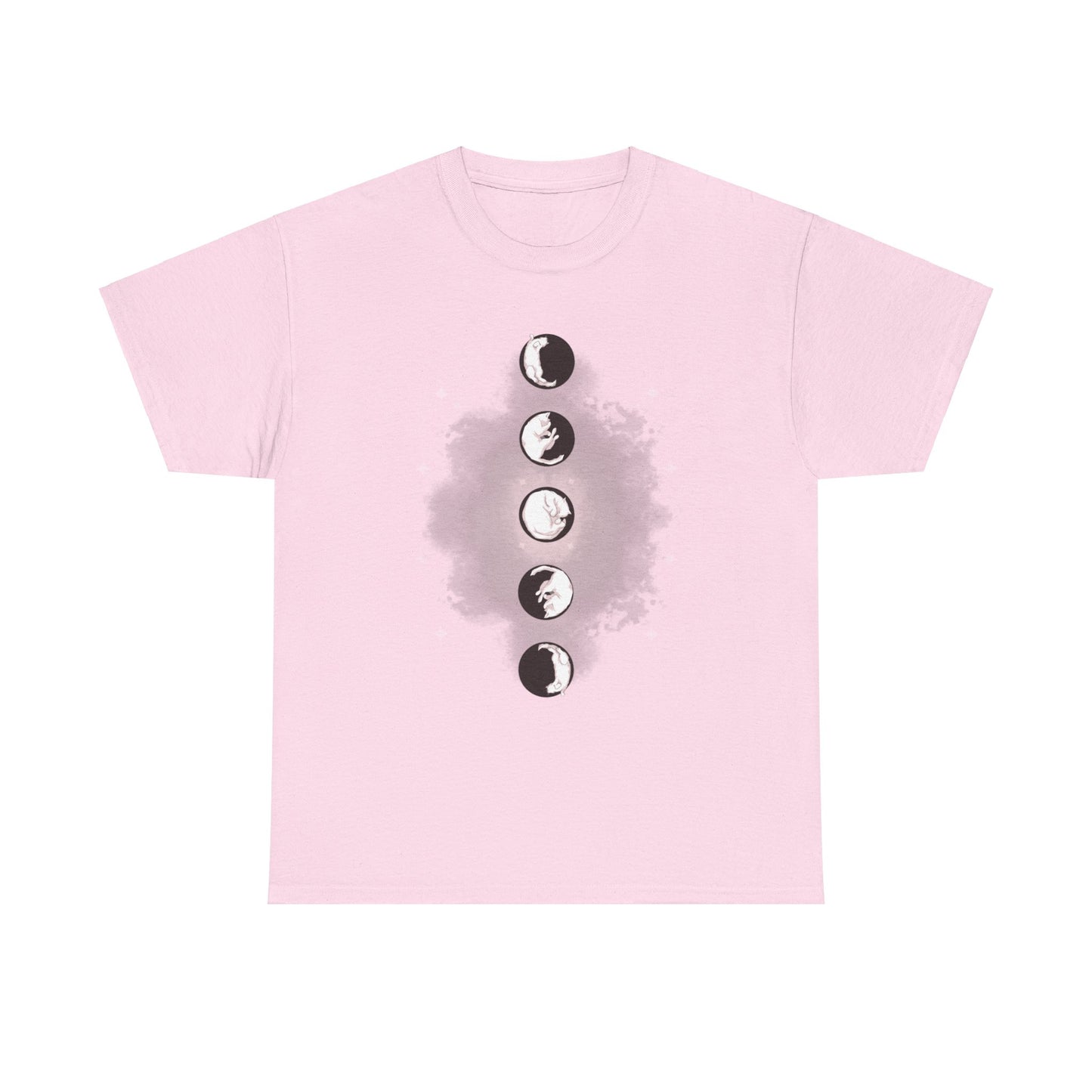 Cat Phases Unisex Heavy Cotton Tee