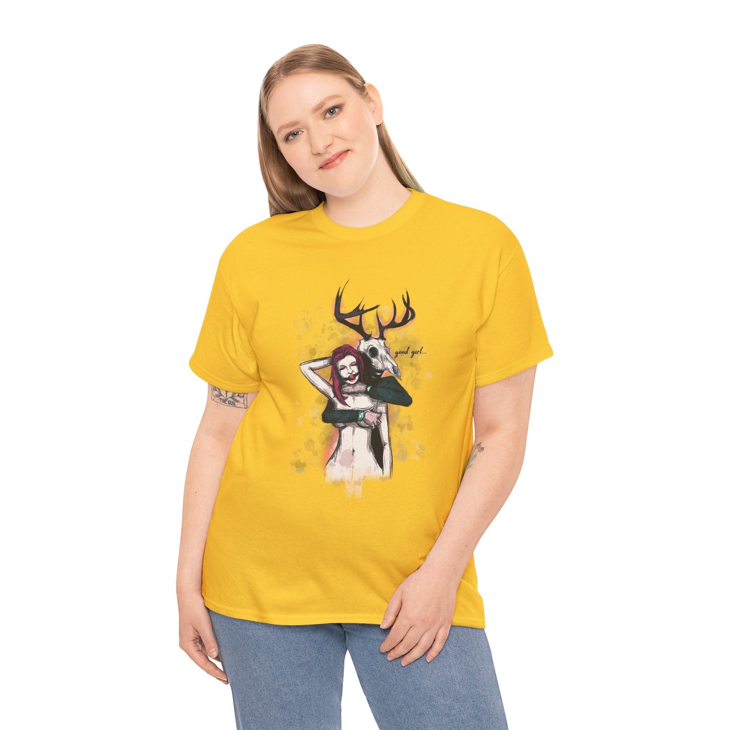 Deer Daddy Series 3: Good Girl Unisex Heavy Cotton Tee