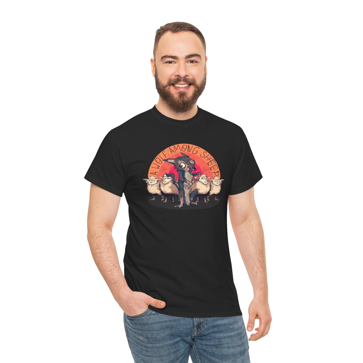 A Wolf Among Sheep Unisex Heavy Cotton Tee