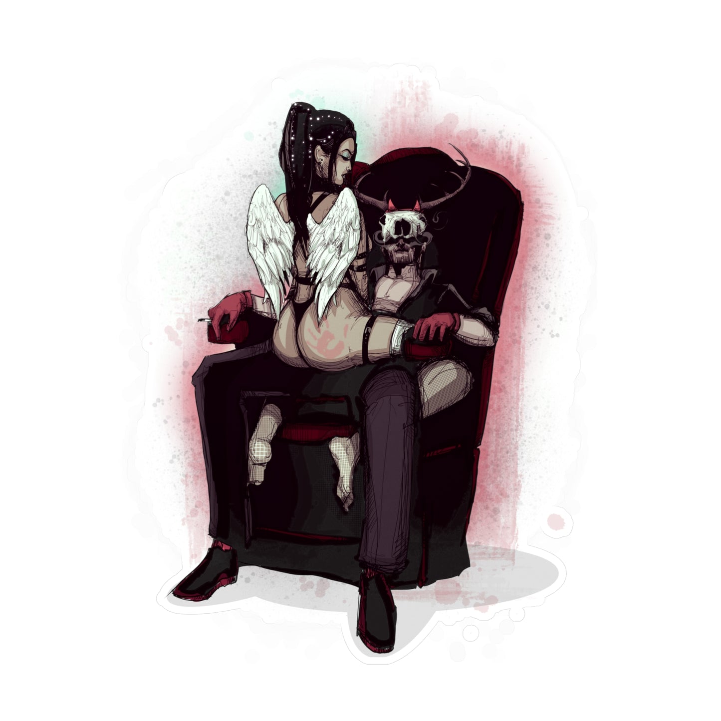 Deer Daddy Series 9: Angels & Demons Kiss-Cut Vinyl Decal