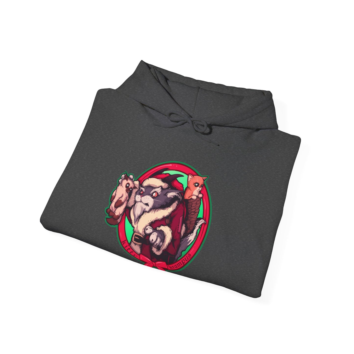 Kitty Krampus Unisex Heavy Blend Hooded Sweatshirt